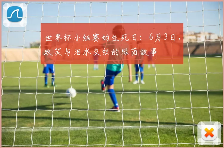 世界杯小组赛的生死日:6月3日,欢笑与泪水交织的绿茵故事